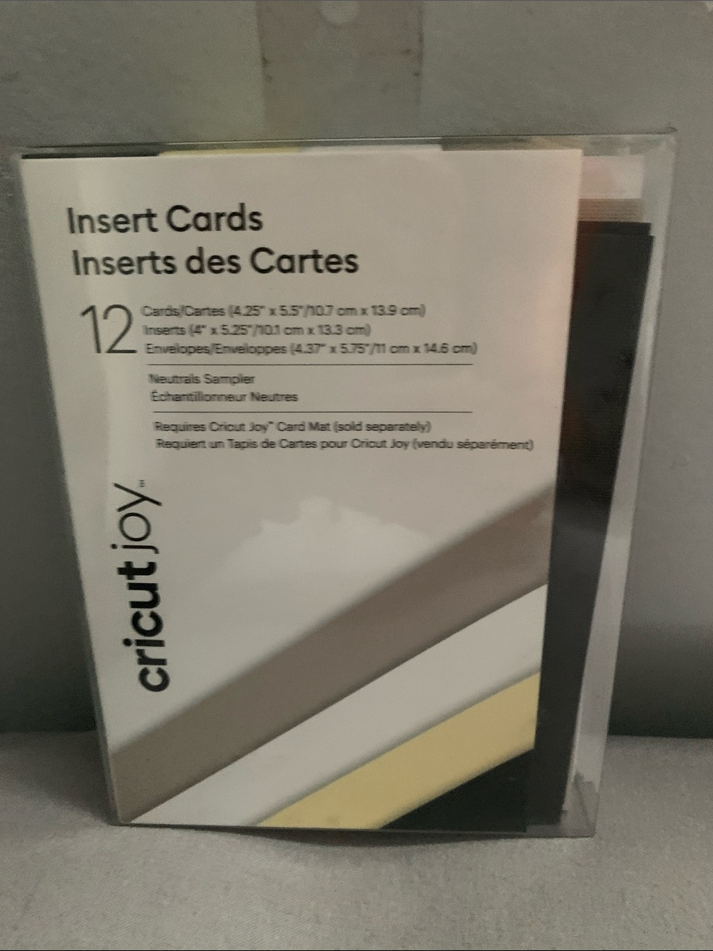 🆕- Cricut joy Neutral Insert Cards Pack — Black, White, Taupe, &  Cream